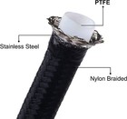 2pack 8an An8 20ft Nylon Braided E85 Ptfe Fuel Line W  Hose End Fittings Kit Set