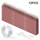 Cat Bird Repellent Spikes Outdoor Fence Security Plastic Deterrent Climb Strips