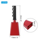 12pcs 9  Cow Bells For Football Games Cowbells For Sporting Events Red