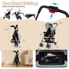 Foldable Lightweight Baby Stroller Kids Travel Pushchair 5-point Safety System