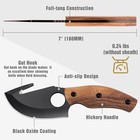 2pack Fixed Blade Hunting Knife 6 5  Skinning 7  Gut Hook Knife Full-tang Handle