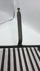 19th Century Antique Primitive Cast Iron Broiler Hand Forged Drip Holes 20 X 13