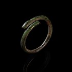 Stylized Snake Head Hoop