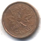 1985 Penny Queen Elizabeth Ii Cent Canada Canadian One Cent Coin  475