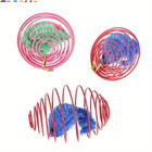3pcs Random Color Cat Spring Balls Stretchable Cat Springs Toys Interactive Toys