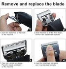 4 Packs Professional Detachable Replacement Ceramic Blades Set Compatible Andis