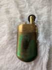 Nos Vintage Joe Camel Brass No 5 Lighter   Embossed Suede Pouch Set Unfired 