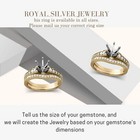 Mto Men s Sterling Silver Semi Mount Ring Setting Round Rd 8x8mm Ring