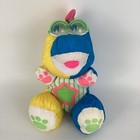 Fisher Price Puffalump Baby Dinosaur Plush Stuffed Animal Rattle Vintage 1991 