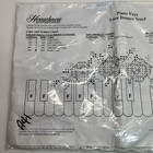 Herrschners Piano Keys Lace Dresser Scarf Stamped Cross Stitch Kit - 16x22   