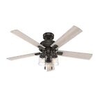 Hunter Fan 52 Inch Casual In Noble Bronze Ceiling Fan With Pull Chain And Light