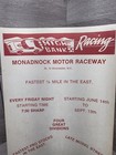 Rare 1970s Monadnock Motor Raceway  speedway  Winchester Nh Racing Poster