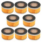 8 Pcs Air Compressor Filters - 2 6  X 1 6  Intake Paper Elements  Piston Type Re