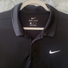 Nike Dri-fit Men   s Polo Shirt Black Sz Xl  Golf  Performance  Moisture Wicking