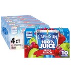 100  Juice Fruit Punch - Naturally Flavored Juice Blend  40 Pouches  4 Boxes