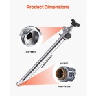 Uimoso 12in Frost-free Outdoor Faucet 1 2 ptcx3 4 mht Hose Bibb With Anti-siphon