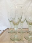 Huge 9  Vintage Antique Wine Glasses   Set Of 5x   Late 19th Blowned Glass 40oz