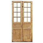 Antique Pair Of 46  French Double Doors  Early 1900 s  Ned2156