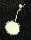 Original Lowrider Round Mini Checkerboard Schwinn Style Mirror Black white 