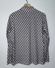 Ep New York Geo Print Zip Mandarin Women   s Golf Pullover Top Large 5522nobx