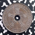 1888 Belgian Congo 10 Centimes Lot c5612 High Grade  Beautiful 