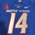 2017-18 Boise State Broncos  14 Jersey - Team Issued   Game Used   Mw Grad Patch