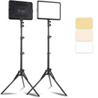 8 12 Inch Led Photography Video Panel Light Photo Studio Lighting Kit For Shoot 