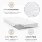 Waterproof Baby Crib Mattress Protector Ultrasoft 100  Cottontop Fitted Mattress