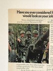 1976 Us Army Rotc Military Print Ad Army Officer Job Application Vtg 1970s