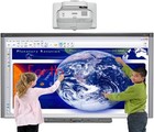 Smart Board Sb680 77  Interactive Touch Sensitive Whiteboard W  Pen Tray  br 