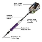 Viper Sure Grip Soft Tip Darts - Dartboard Game Accessory - Purple - 16 Grams