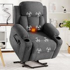 Oversized Power Lift Recliner Chair With Heat   Massage Electric Lift Recliner