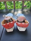 Powwow Regalia Deer Brain Tanned Leather Moccasins With Buffalo Leather Soles