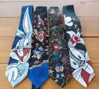 Vintage Looney Tunes Collection Novelty  Necktie Tie 1993-1997 Lot Of 4 Ties