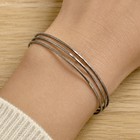 Vintage Mexico 925 Sterling Silver Thin Bangle Bracelets Set Of 3 Hammered