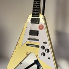 Vintage Cream Yellow Electric Guitar Mahogany Body H-h Pickups James Hetfield
