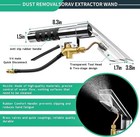 Wet Dry Vacuum Extractor Kit Carpet Upholstery Cleaner Wand 50ft Hose Adapter