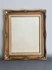 Vintage Ornate Wood Gold Gilt Frame W glass Victorian Style Beautiful 23   x27   