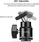 Smallrig 2pack Hot Shoe Mount Adapter Mini Ball Head 1 4  Screw Head -2059