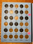 60 Coin Partial Set 1909 - 1940 Lincoln Wheat Cent In A  New Whitman Folder  25n