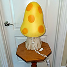 Cracker Barrel Yellow Orange Mushroom Blow Mold 20     New With Tags