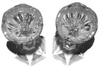 Vintage Crystal Clear Industries Novellette Ii Pair Of Candlesticks 8 