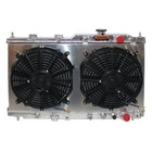 Spawon Radiator fan Shroud For Acura Integra 1 8l 94-01 Aluminum L4 2row 34mm At