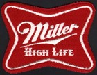 Vintage Uniform Patch Miller High Life Beer Die Cut Unused New Old Stock N-mint 