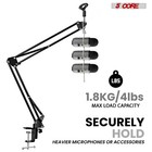 5core Microphone Stand 16  Suspension Desk Boom Arm W Shock Mount Pop Filter