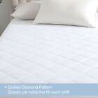 Quilted Mattress Cover Pad Protector Cooling Breathable Fitted Topper All Sizes