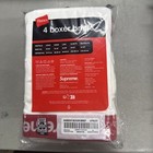 Hanes Supreme Boxer Briefs 4-pack White Size Medium Brand New Sealed Package
