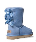 Ugg Bailey Bow Ii Whisper Blue Suede Sheepskin Women s Boots Size Us 8 uk 6