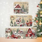 Christmas Rugs Indoor Set Of 2 Winter Home Decor  Vintage Christmas Winter