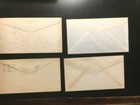 4-fdc Cachet Covers-1929 1936-1940-vg-free Shipping